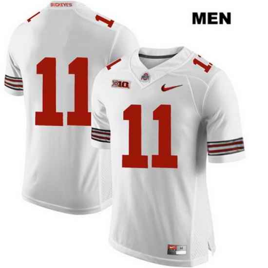 Austin Mack Ohio State Buckeyes Authentic Nike Mens  11 Stitched White College Football Jersey Without Name Jersey